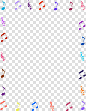 Marco Notas Musicales Png   Purple Music Note Border Transparent  Png Download