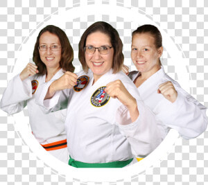 Three Taekwondo Moms   Png Download   Taekwondo  Transparent Png