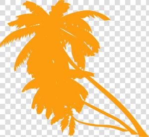 Png Orange Palm Tree Black And White   Animated Palm Tree Png  Transparent Png