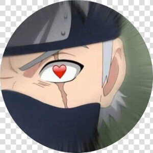  heart  hearteyes  naruto  anime  weeb  round  curcle   Kakashi Byakugan  HD Png Download