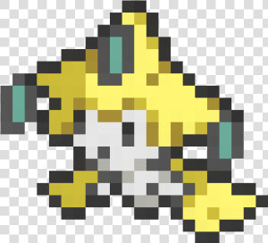 Jirachi  The Wish Pokémon transparent Backgrounds small   Emoji Minecraft Pixel Art  HD Png Download