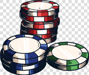 Poker Chips Casino Games Pill Box   Poker Chip Clipart Png  Transparent Png