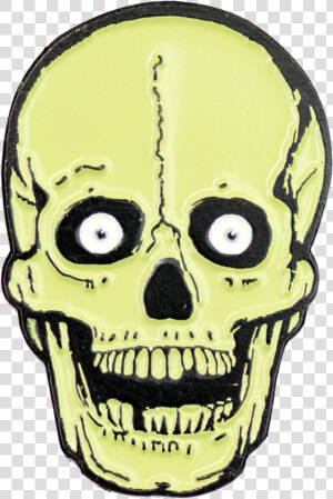 Green Skull Enamel Pin   Green Skull Transparent  HD Png Download