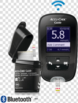 Accuchek Blood Glucose Monitors Accuchek Guide Blood   Accu Chek Guide Strip  HD Png Download