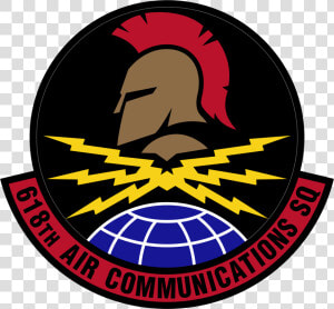 618 Air Communications Squadron Color Emblem   Fighter Squadron  HD Png Download