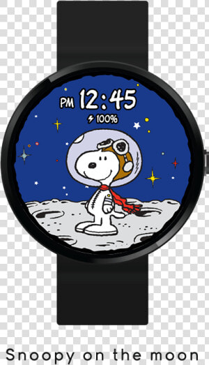 Snoopy On The Moon   Snoopy Digital Watch  HD Png Download