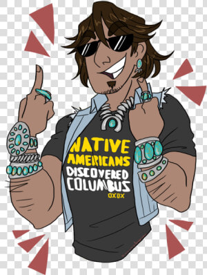 Walk Into Your Boss’s Boss’s Columbus Day Party That   Cartoon  HD Png Download