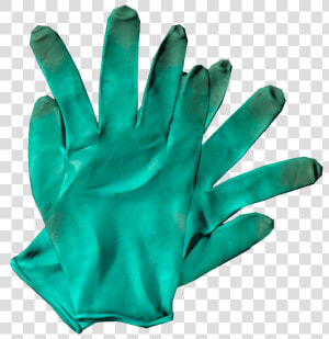 Surgical Gloves Green   Hand  HD Png Download