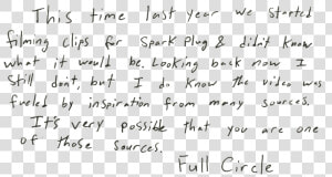 Full Circle   Handwriting  HD Png Download