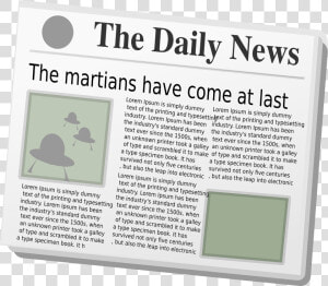 Newspaper Article Clipart  HD Png Download