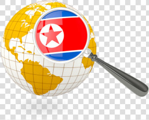 Magnified Flag With Globe   Indonesia Globe Icon Png  Transparent Png