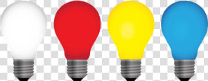 Cartoon Red Colored Light Bulbs  HD Png Download