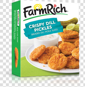 Crispy Dill Pickles   Farm Rich Mozzarella Sticks  HD Png Download