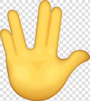 Vulcan Salute Emoji Png  Transparent Png