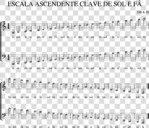 Escala Ascendente Clave De Sol E Fá Piano Tutorial   Beginner French Horn Notes  HD Png Download