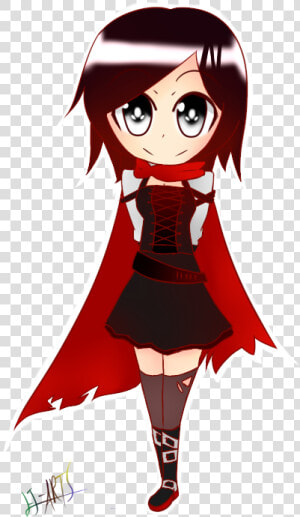 Rwby Chibi Ruby Rose Time Skip Ver And Next To My Line   Cartoon  HD Png Download