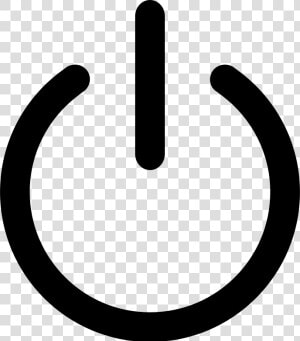 Symbol line circle   Power Symbol Clipart  HD Png Download