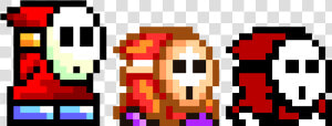 Shy Guy Pixel Art   Pixel Art Mario Boo  HD Png Download