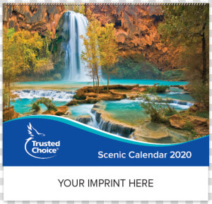 Picture Of Trusted Choice® Custom Scenic Wall Calendar   Beautiful Natural Background  HD Png Download