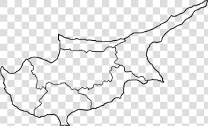 Cyprus Districts Only Blank  HD Png Download