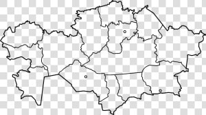 Kazakhstan Provinces Blank   Kazakhstan Map Png  Transparent Png