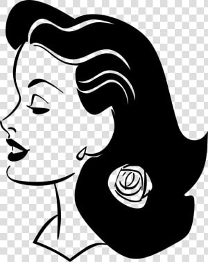 Computer Icons Woman Desktop Wallpaper Clip Art   Female Smiling Profile Drawing  HD Png Download