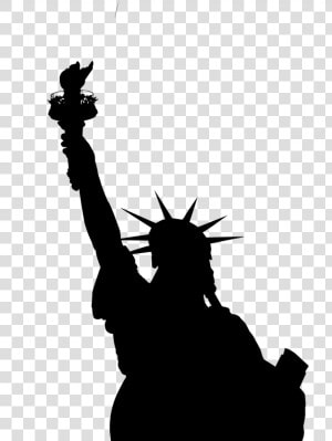 Statue Of Liberty Silhouette   Statue Of Liberty  HD Png Download