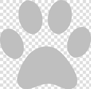 Paw Print Outline Clipart   Grey Dog Paw Print  HD Png Download