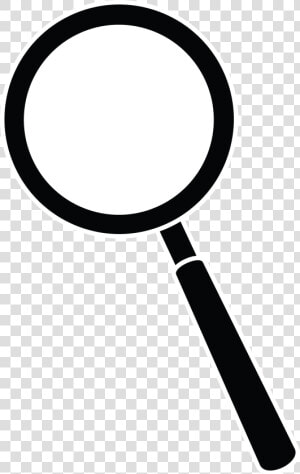 Magnifying Glass Silhouette   Silhouette Magnifying Glass Vector  HD Png Download