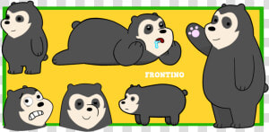 Clip Art Osos Cartoon   We Bare Bears Spectacled Bear  HD Png Download