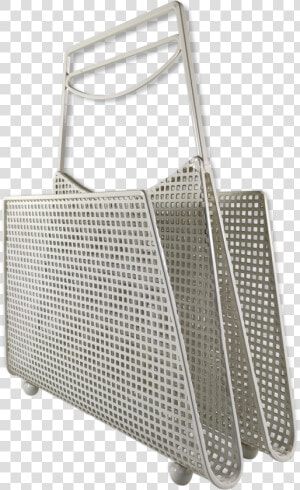 White Magazine Holder In Perforated Metal 60 70 S  HD Png Download