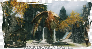 Transparent Skyrim Dragon Png   Skyrim Dragon Castle Mod  Png Download