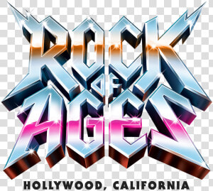 Rock Of Ages Hollywood Logo Orange Pink   Rock Of Ages 10th Anniversary Tour  HD Png Download