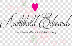 Archibald Edwards Award Winning Wedding Stationery   Heart  HD Png Download