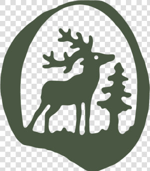 Reindeer Logo Green Antler Silhouette   Reindeer  HD Png Download