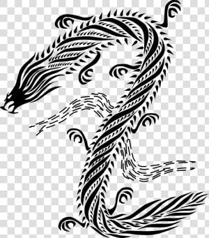 Chinese Dragon Clipart Drawn   Chinese Dragon Style Art  HD Png Download