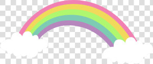 Pink Rainbow With Clouds Png Clipart   Png Download   Transparent Background Rainbow Clipart  Png Download