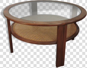 Teak Coffee Table With Cane Shelf By G Plan  1970  HD Png Download