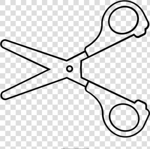 Scissors Coloring Page   Pair Of Scissors Outline  HD Png Download