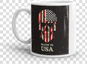 Transparent Coffe Mug Png   Made In Usa Skull  Png Download