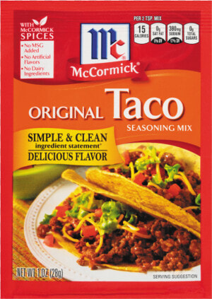 Mccormick Taco Seasoning  HD Png Download