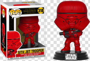 Funko Pop Star Wars The Rise Of Skywalker   Sith Jet Trooper Funko Pop  HD Png Download