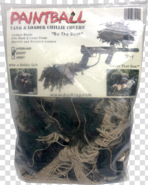 Paintball Tank  amp  Loader Ghillie Covers   Paintball Tank  HD Png Download