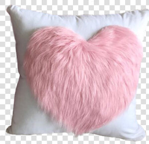 Cojín Corazón Peludo 40x40cm   Cushion  HD Png Download