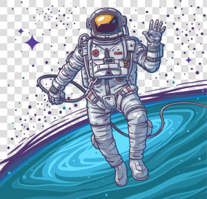 Transparent Floating Stars Png   Astronaut Drawing Png  Png Download