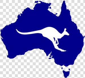 Australia Silhouette Kangaroo Rooweb Clipart   Vector Australia Map Png  Transparent Png