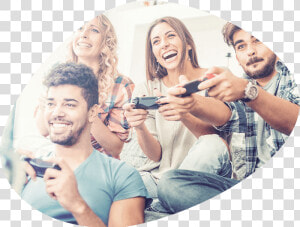 Refer A Friend   Nintendo People Playing  HD Png Download