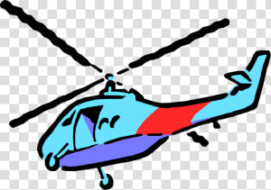 Vector Illustration Of Helicopter Rotorcraft Applies   Helicopter Rotor  HD Png Download