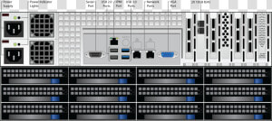 1091 Rear Panel Diagram Oct2018   Barracuda Archiver 850  HD Png Download