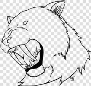 Draw A Sabertooth Tiger  HD Png Download